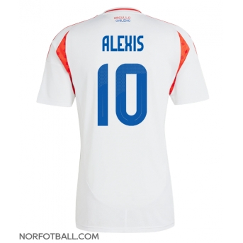 Billige Fotballdrakt Chile Alexis Sanchez #10 Replika Bortedrakt Copa America 2024 Kortermet